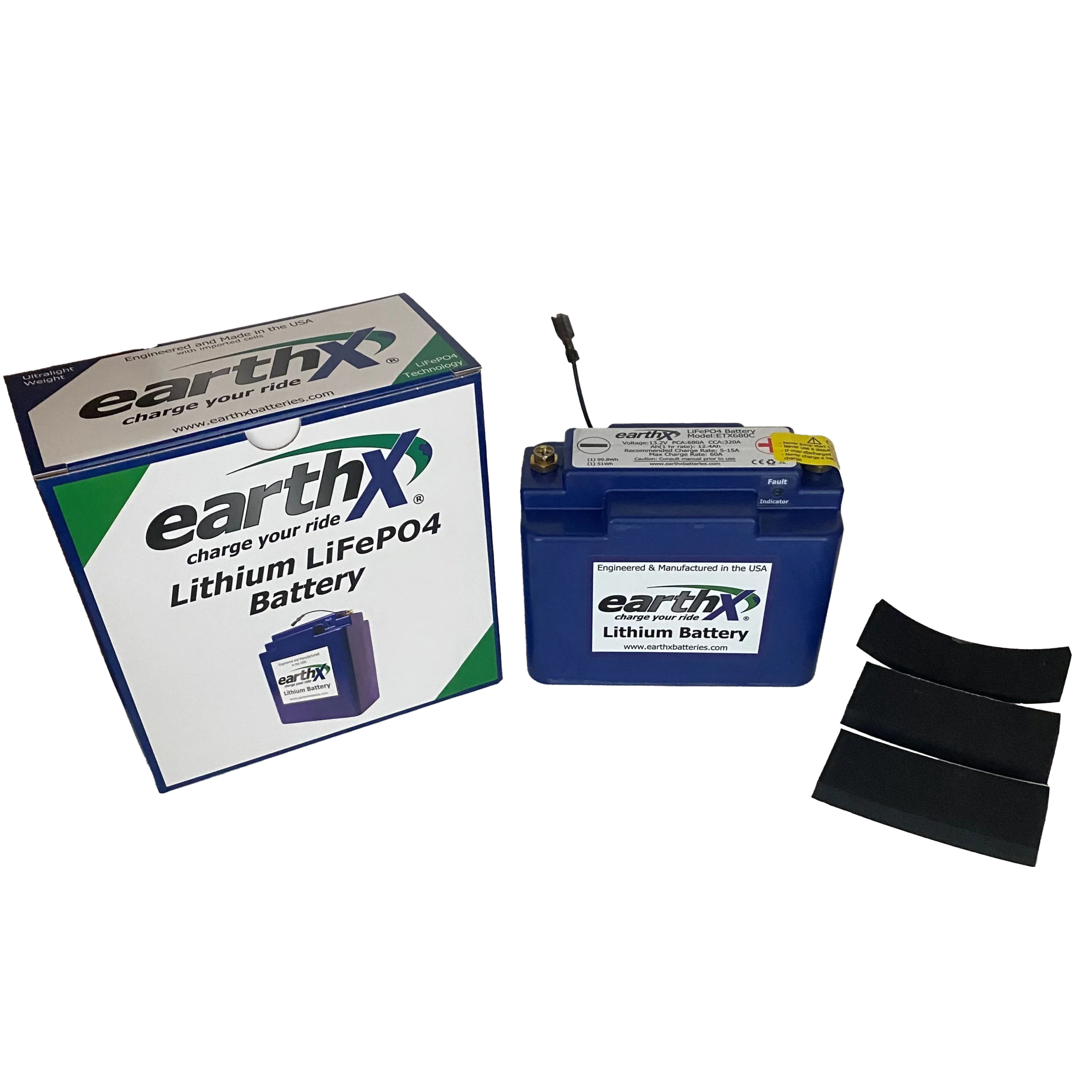 EarthX ETX680C – Ultra-Lightweight High-Performance LiFePO4 Battery